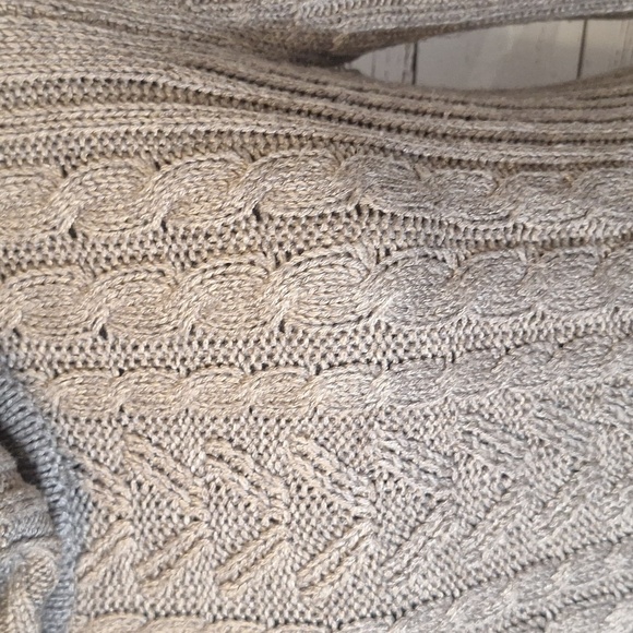 #1084 Anthropologie's RD Style Cable Knit Mini Dress/ tunic sz M - Picture 3 of 9